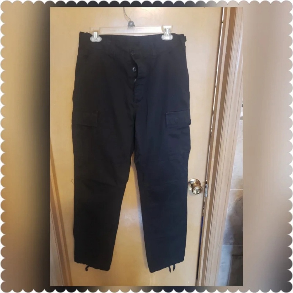 Men's working Black adjustable Cargo Pants